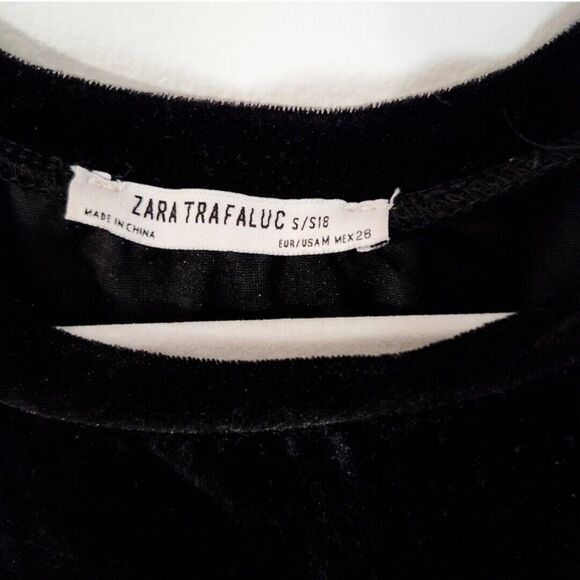 Zara Medium Oversized Cropped Suede Top | Patchwork Balloon Sleeves - Picture 4 of 8